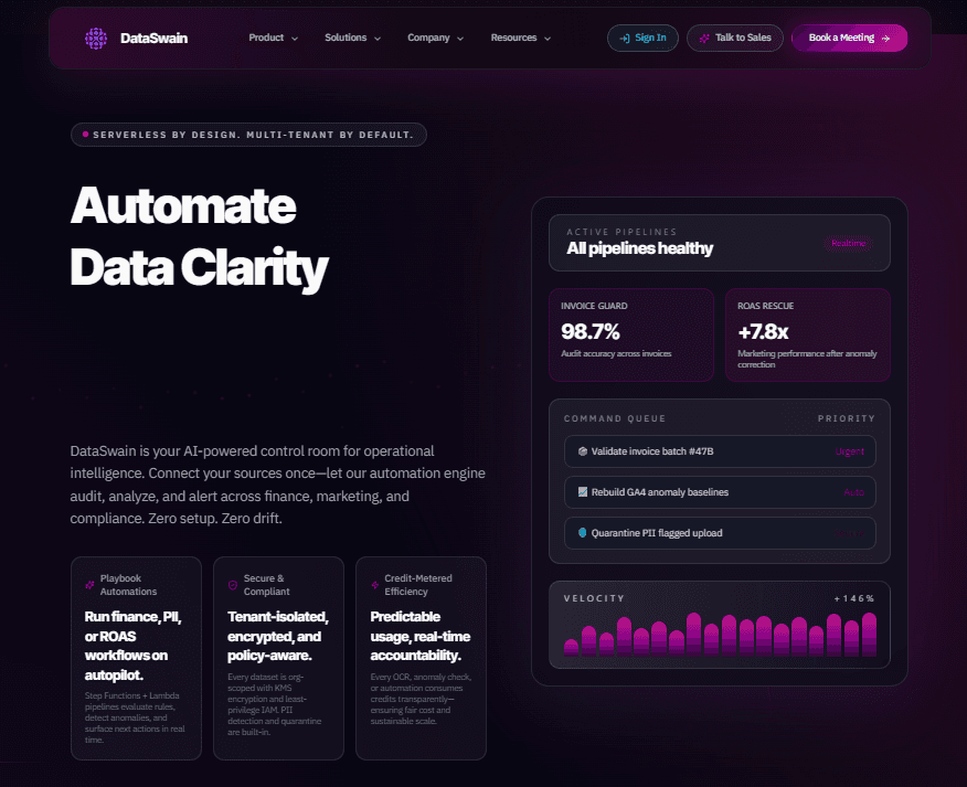 Dataswain - Data Analytics Platform
