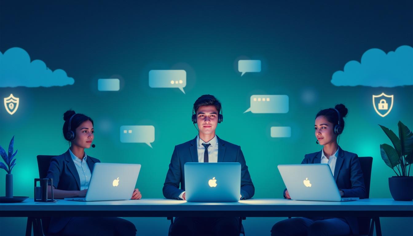 Care teams collaborating across a digital network